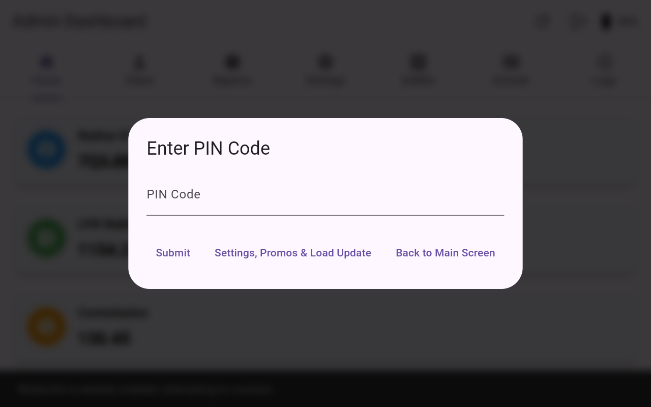 Enter PIN Code
